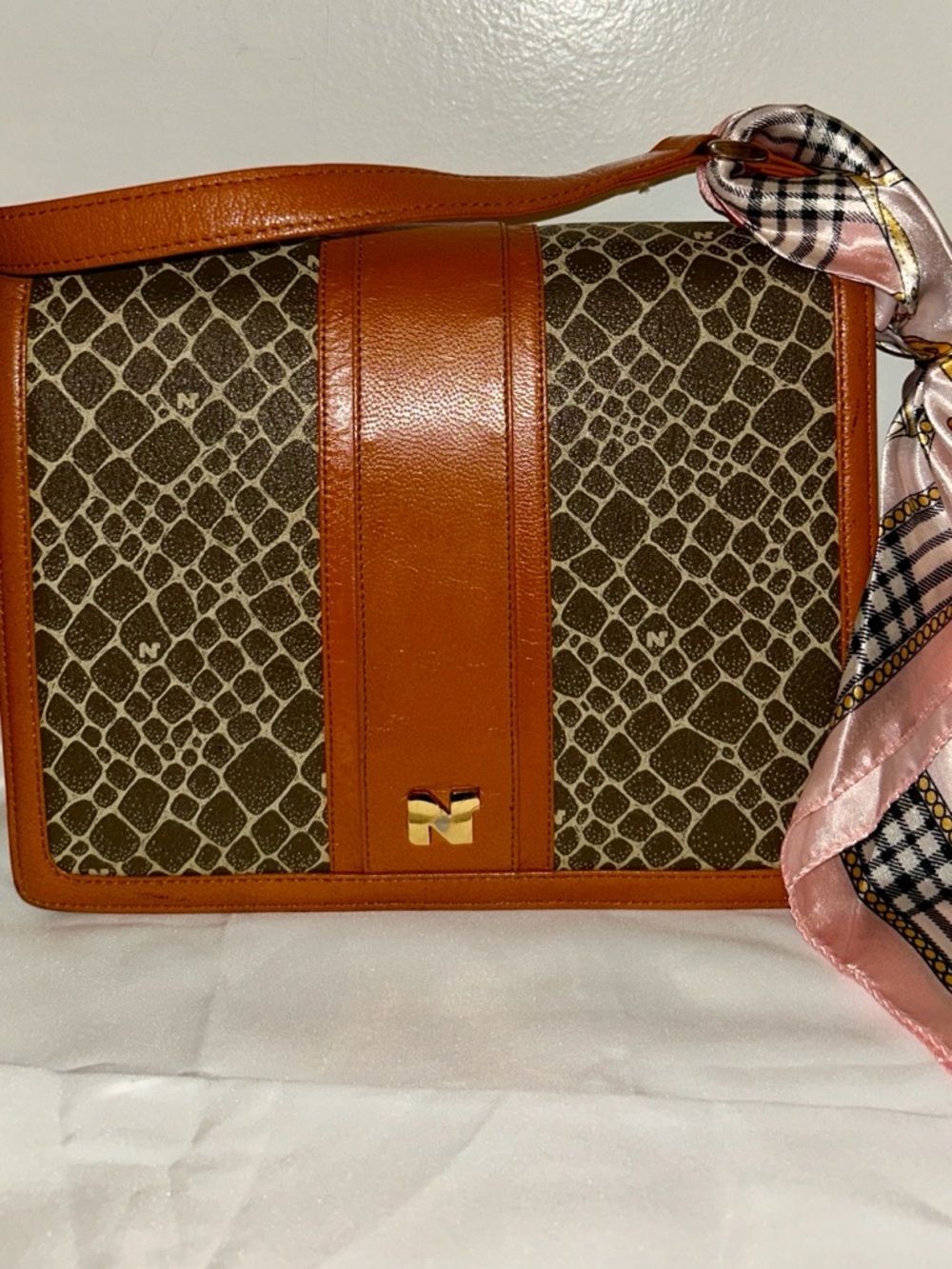 Nina Ricci Vintage Monogram Satchel